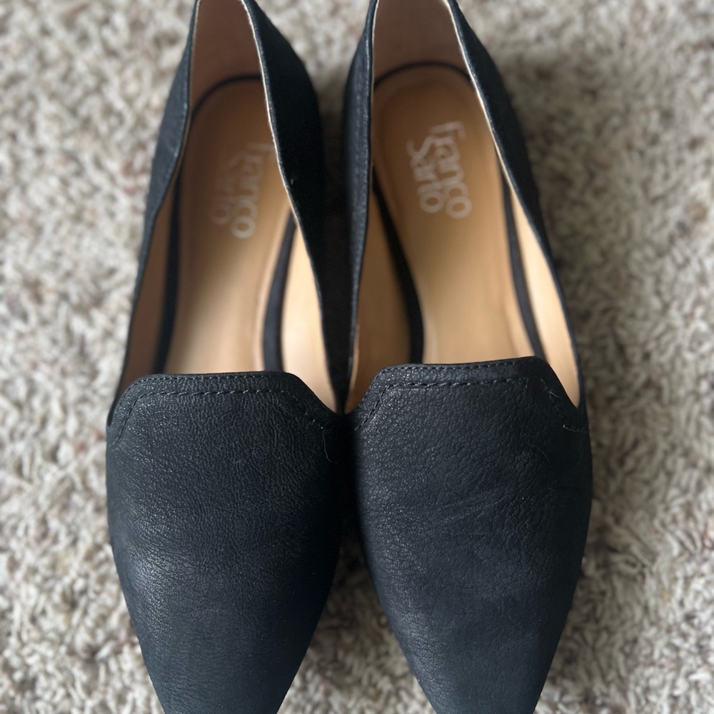Franco Sarto Black 8.5 Leather Upper